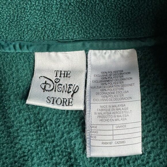 Vintage Winnie The Pooh Embroidered Zip Up Fleece Jacket The Disney Store Large - Picture 7 of 7